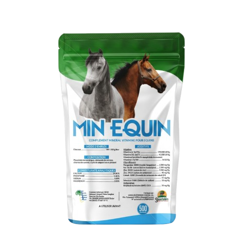 MIN EQUIN – Complément Minéral Vitaminé pour Équins (1 Kg)